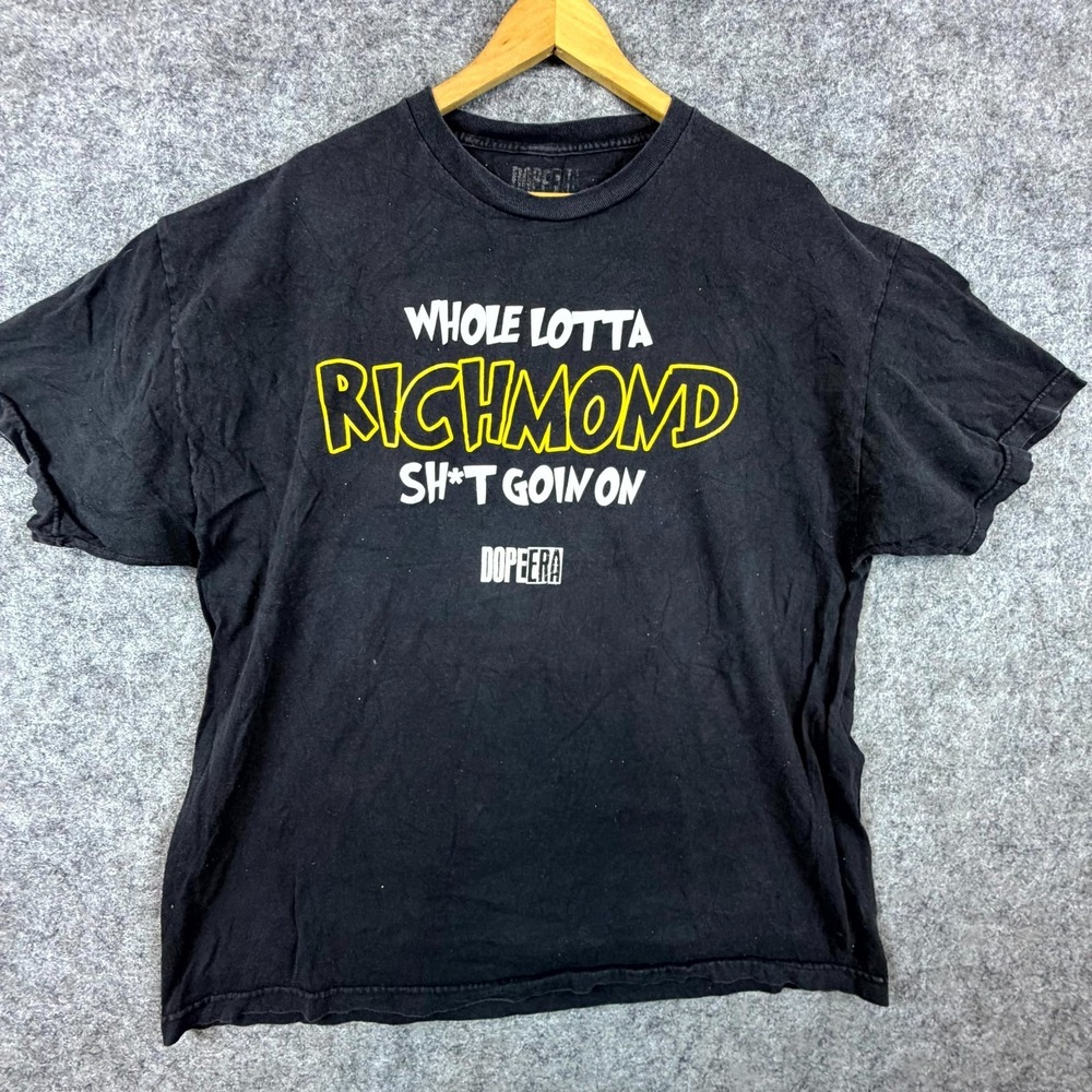 Whole Lotta‎ Richmond Sh*t Goin On Dope Era T-Shirt Mens 2XL Black Graphic